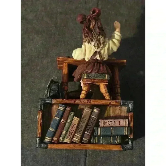 Stephanie with Jim...School Days-Boyds Bears‎ Musical Box- Vintage - Picture 4 of 9